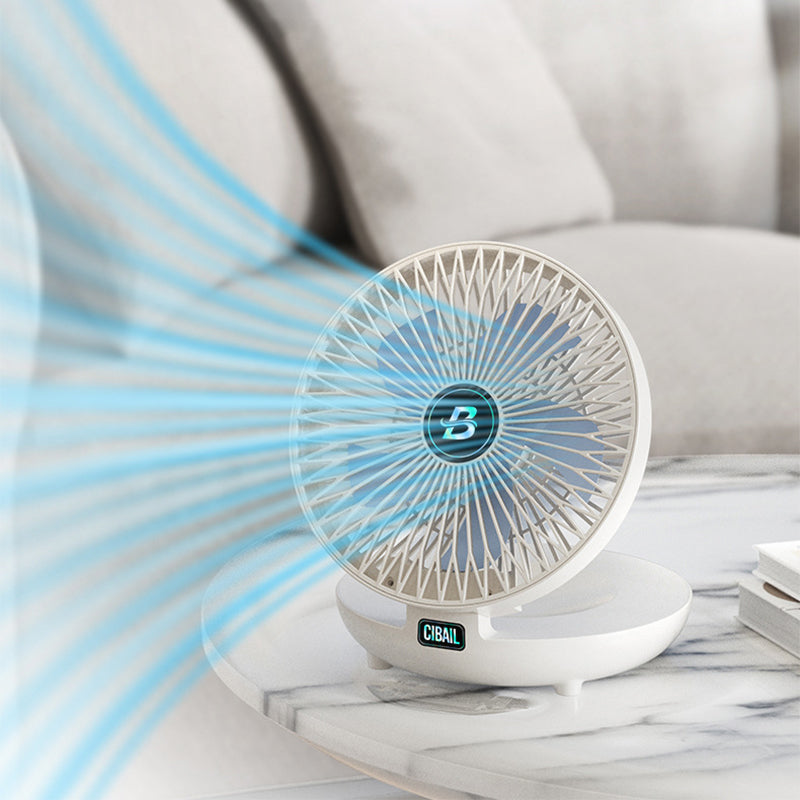 Mini Foldable Fan - CoolBreeze-White-Nora Luxe