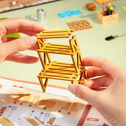 Miniature DIY Garden Shed Construction Kit – BloomHaus-Nora Luxe