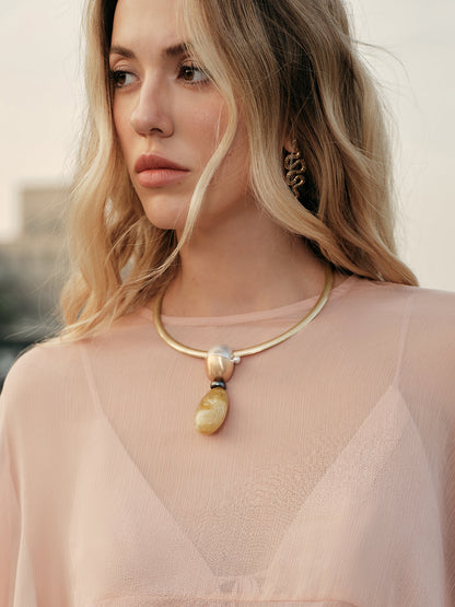 Simple Elegant Pendant Chain Necklace - Pexav