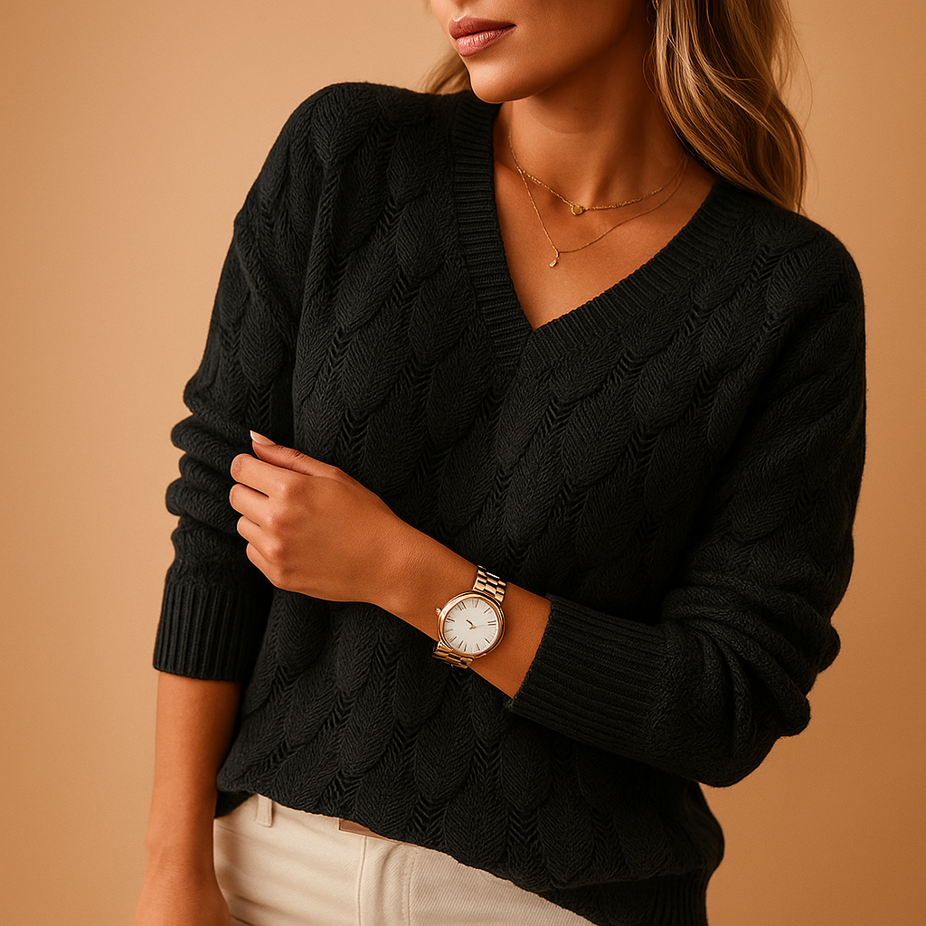 Simple Classic Women's Knit Sweater - Nocini