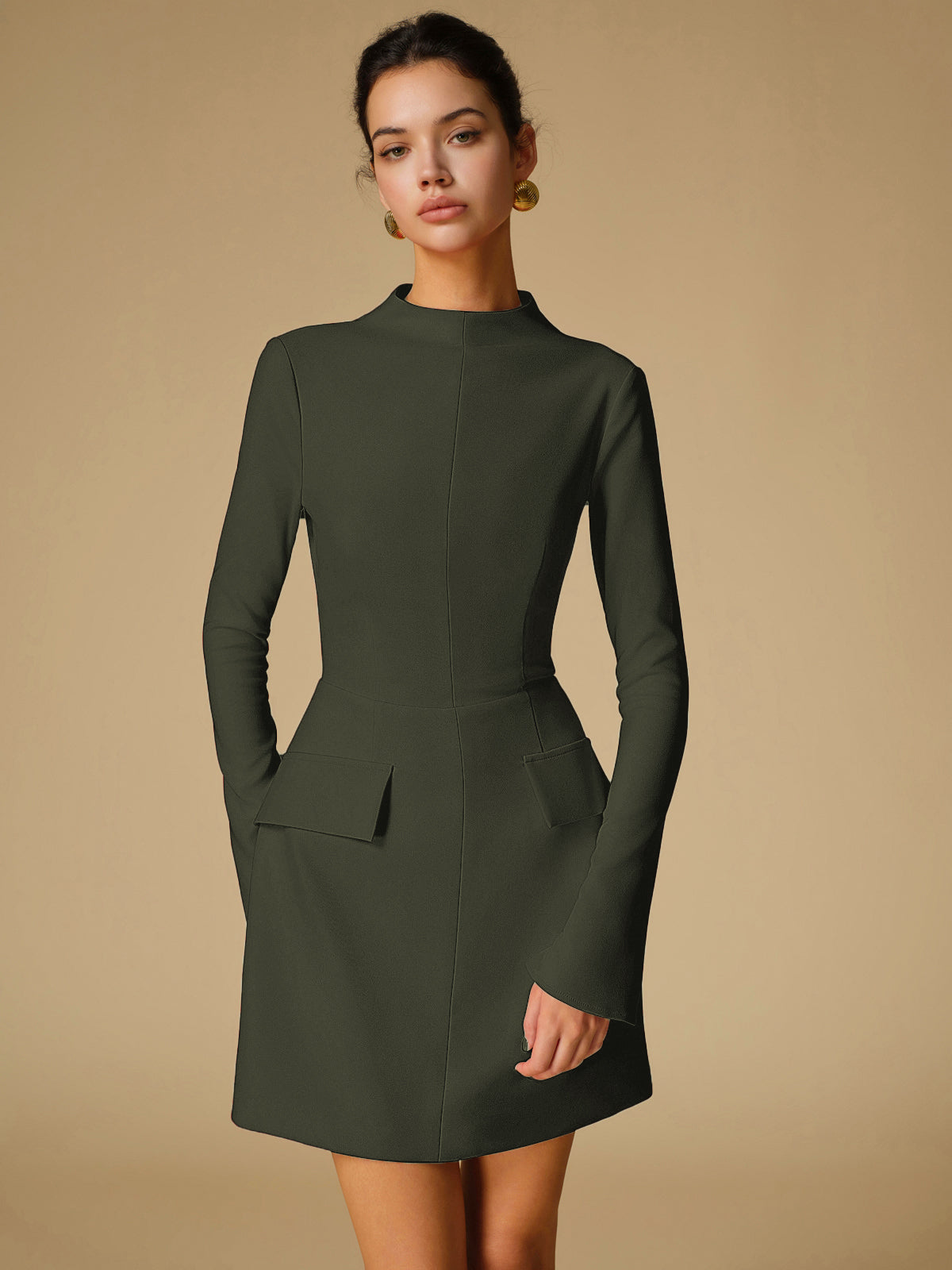 Simple Classic Crew Neck Dress