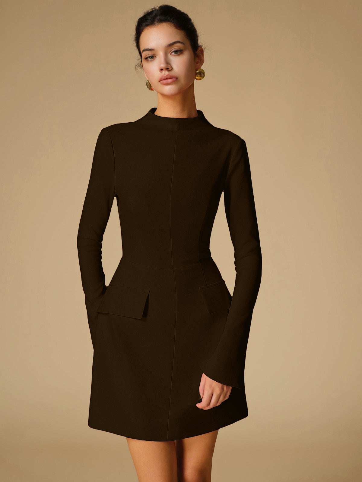 Simple Classic Crew Neck Dress
