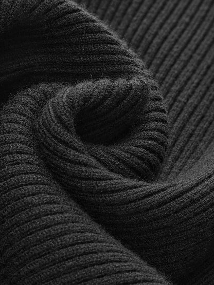 Simple Crew Neck Fit Knit Top