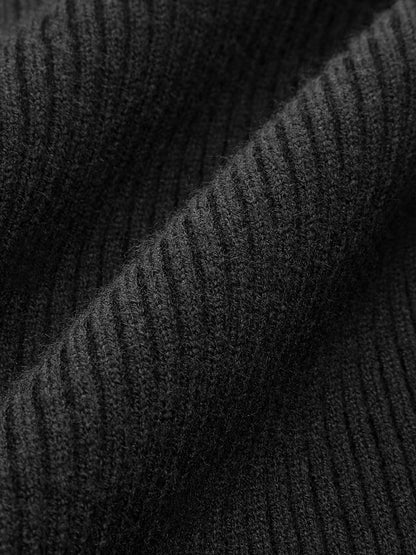 Simple Crew Neck Fit Knit Top