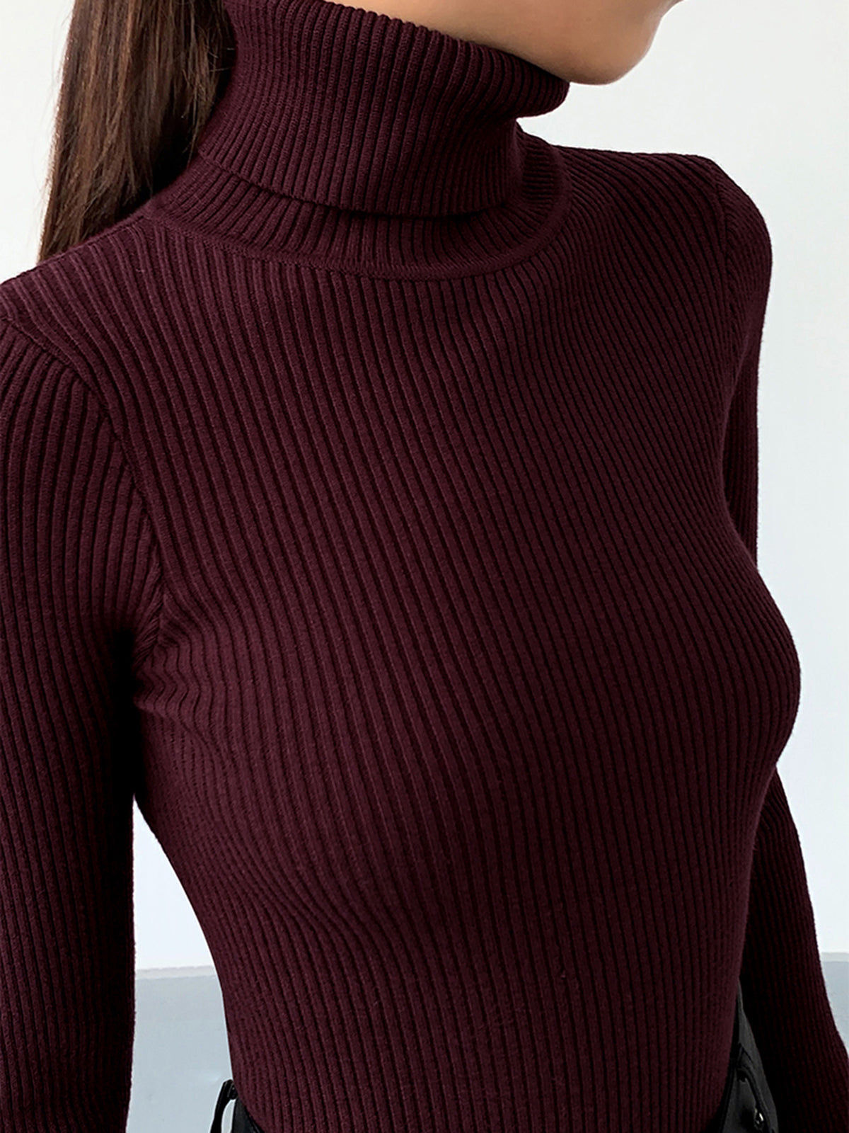 Simple Crew Neck Fit Knit Top