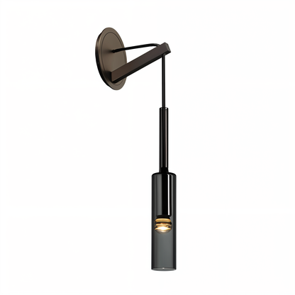 Minimalist Wall Lamp with Smoke Glass - Orvane-The Livary