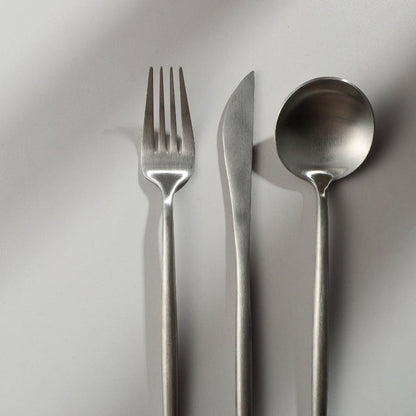 Minimalistic Cutlery for Modern Tables - PureSet-Matte Gold-Set for 4 people (20 pieces)-Nora Luxe