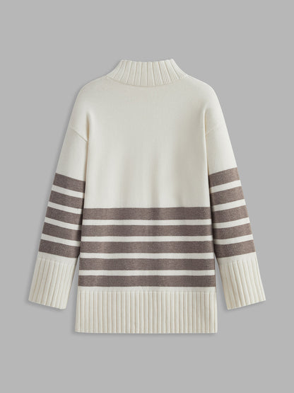 Classic French Stripe Crew Neck Sweater