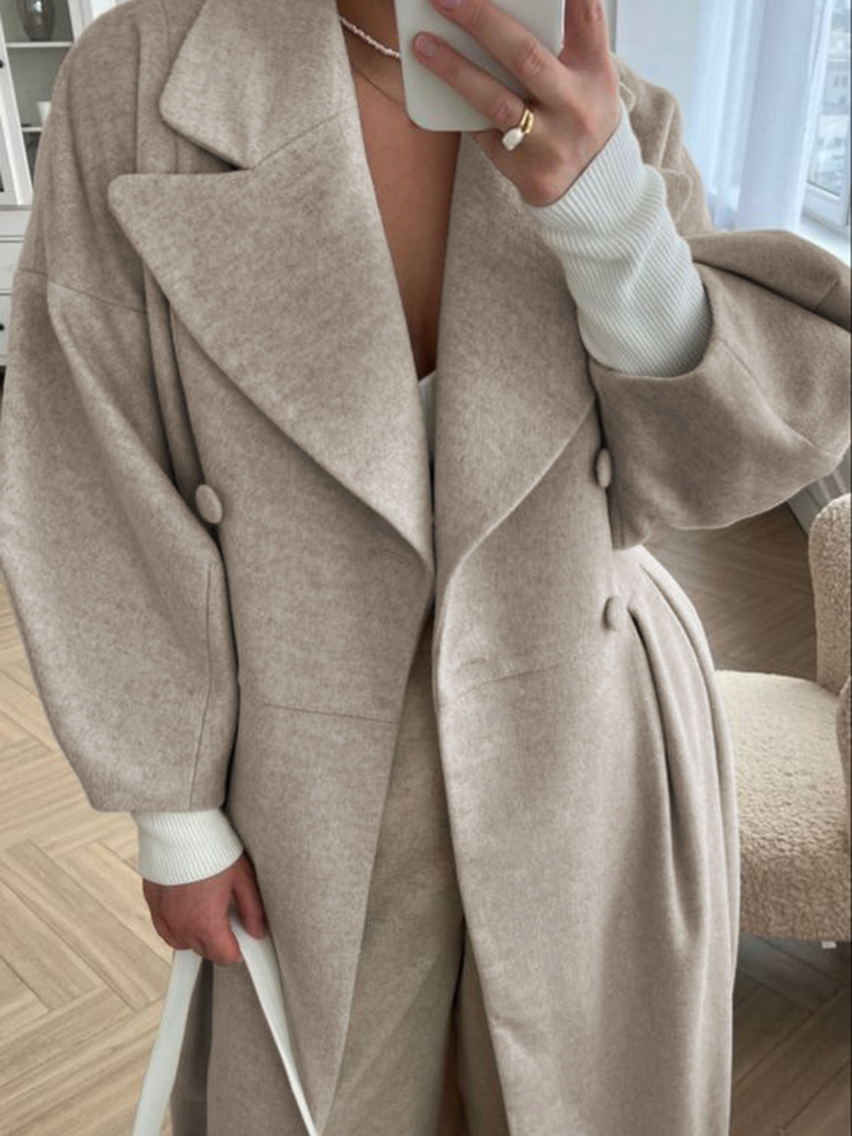 Classic French Women's Trench Coat