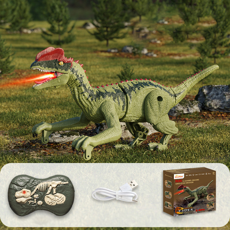 Mist-spewing Interactive Dinosaur from a Distance - RoboRex-Cockatrice 8.66 inches - Brown-Nora Luxe