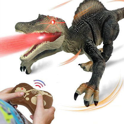 Mist-spewing Interactive Dinosaur from a Distance - RoboRex-Velociraptor 8.66 inches - Blue-Nora Luxe