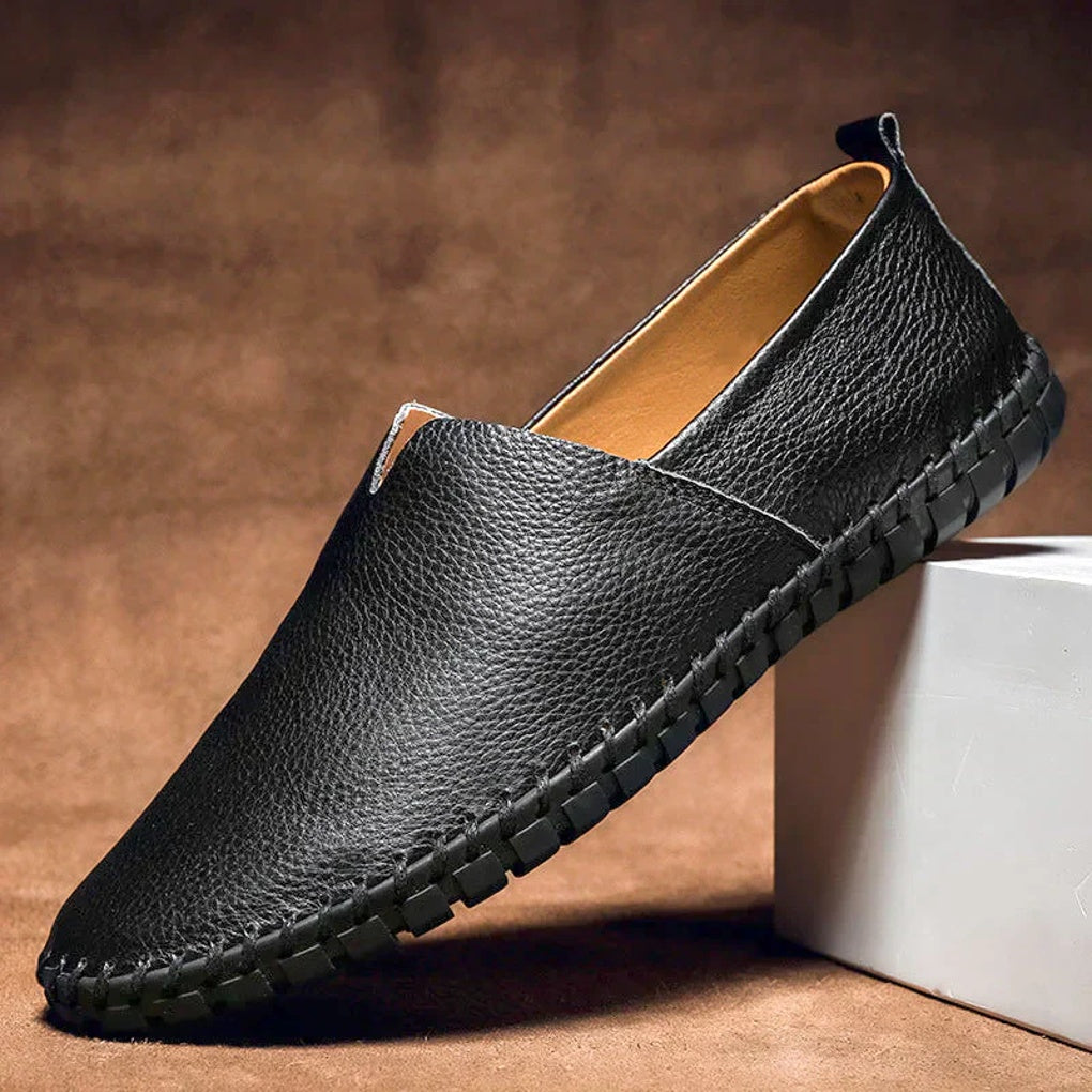 Luxury Slip On Loafers Real Leather Comfort Shoes