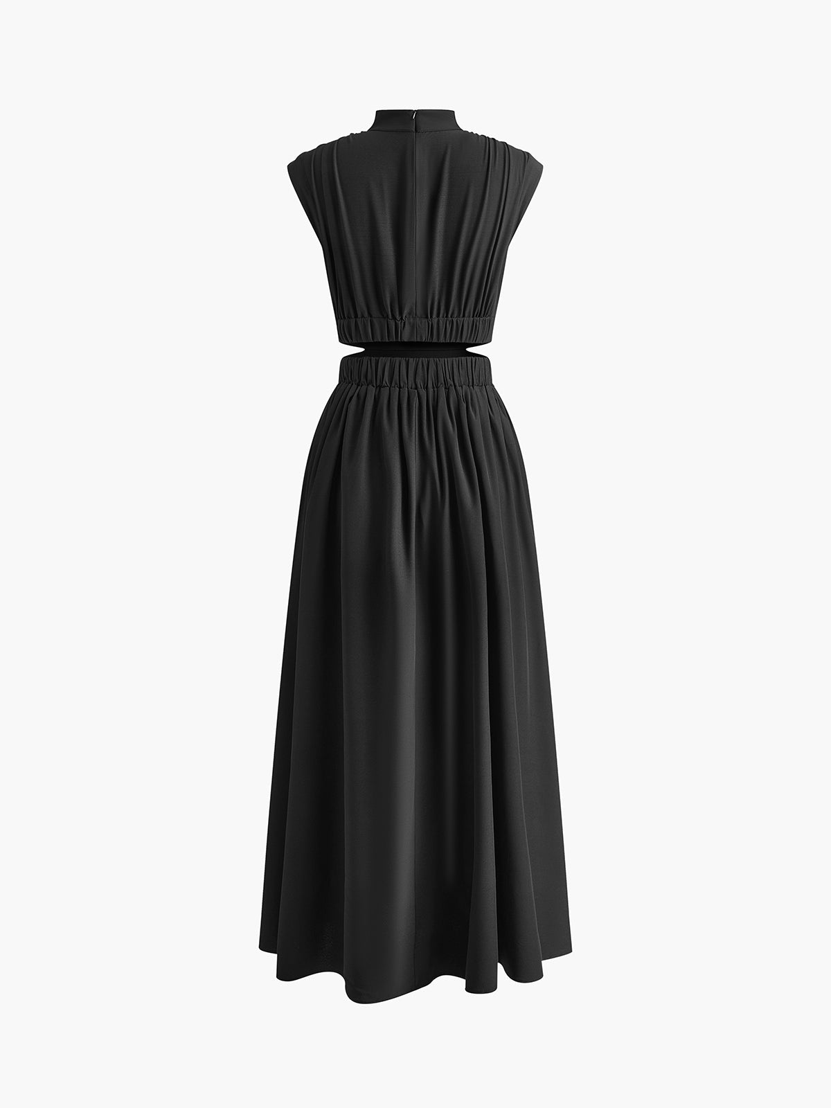 Scoop Neck Cutout Maxi Dress