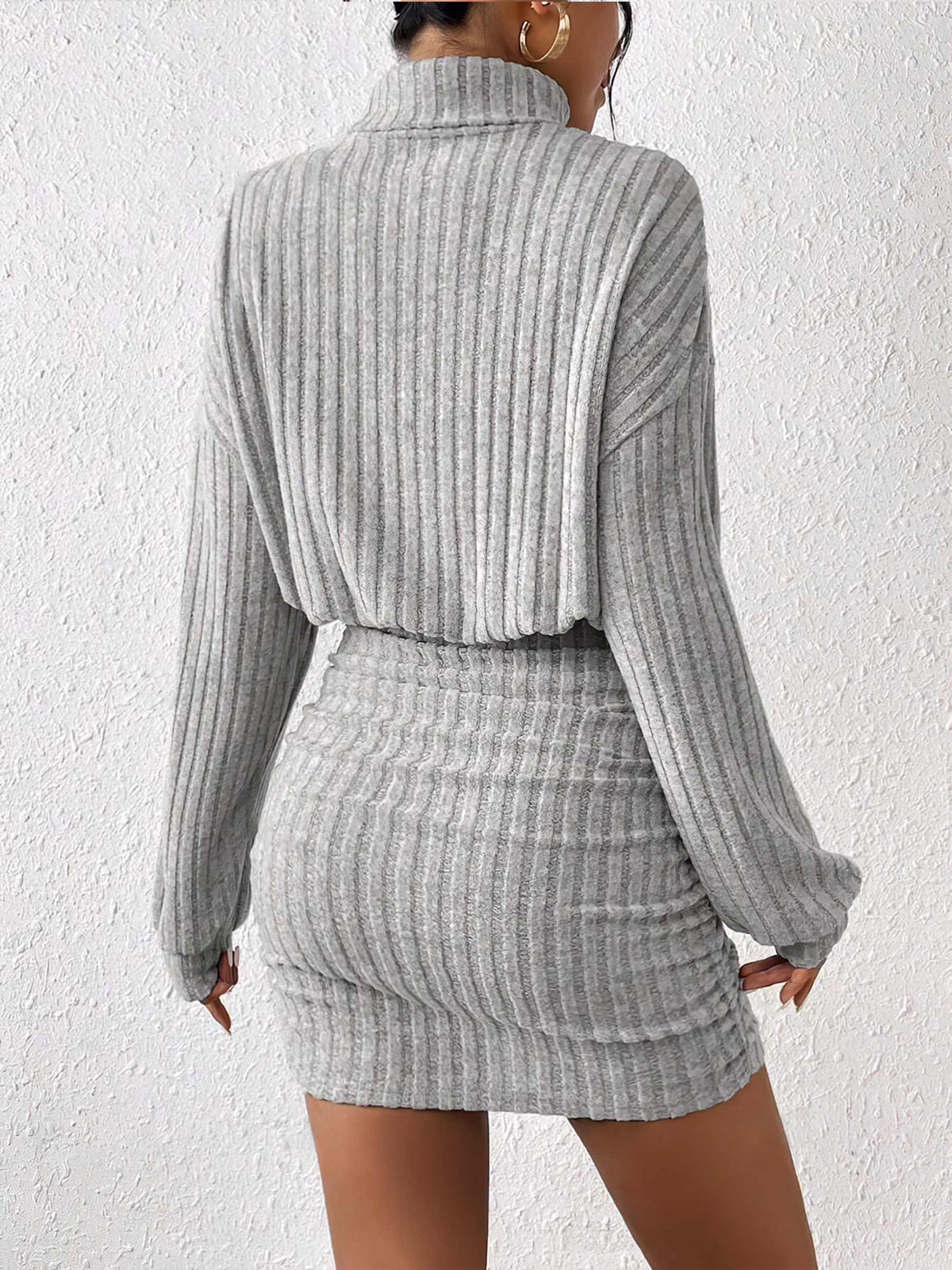 Sleeveless Crew Neck Mini Dress