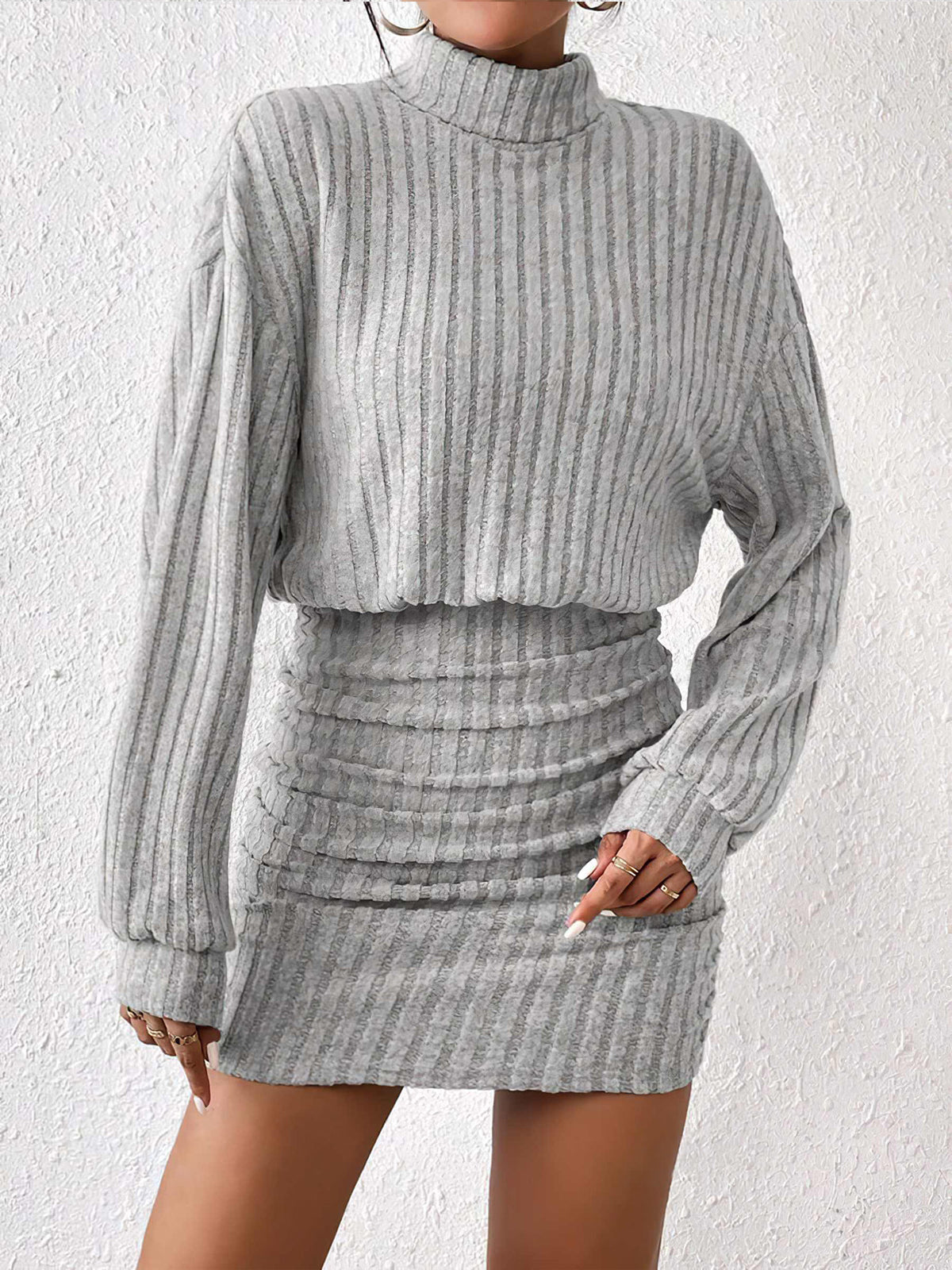 Sleeveless Crew Neck Mini Dress