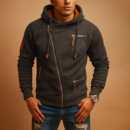 Waterproof Men's Zip Up Hoodie Jacket - Nocini
