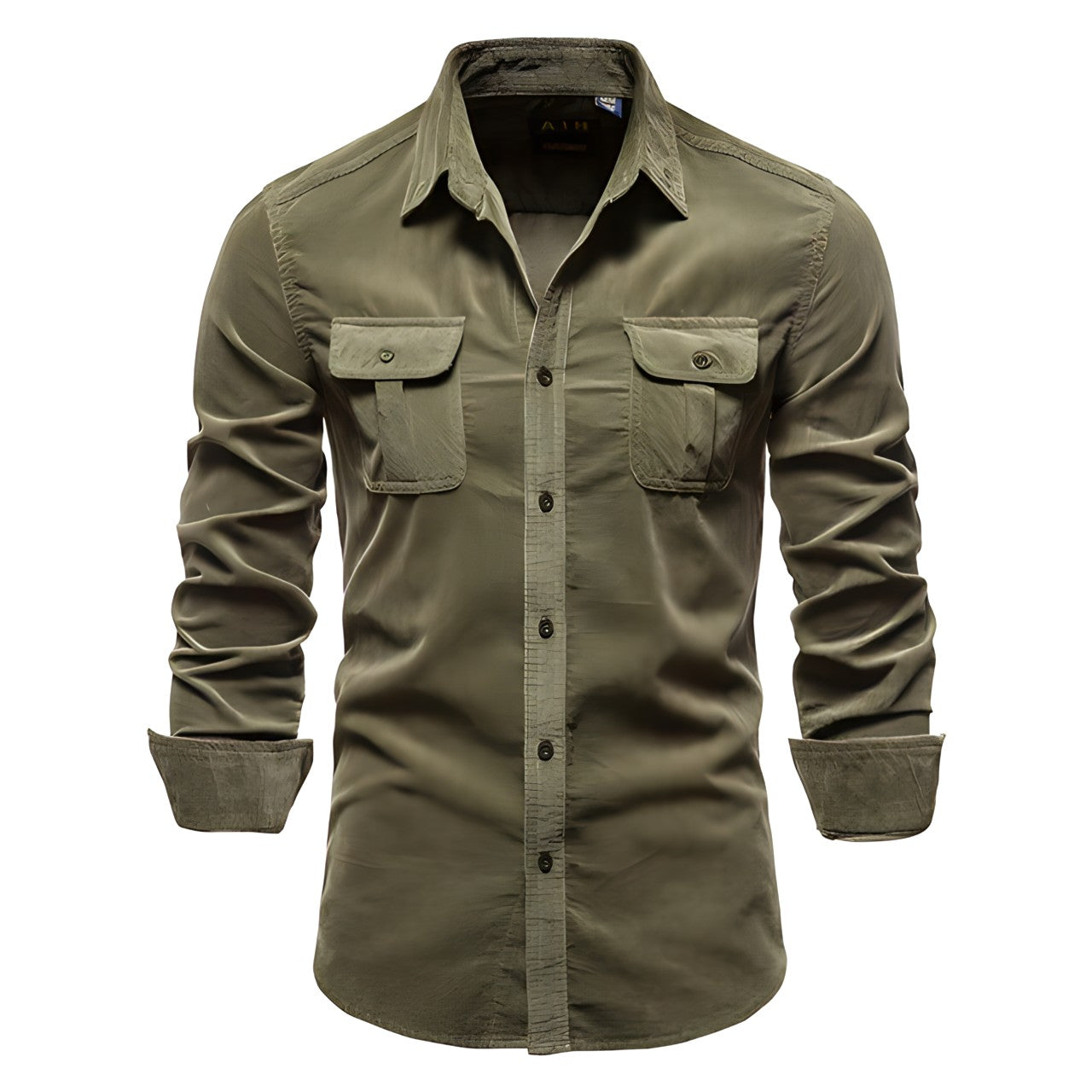 Modern Men's Shirt - Aiden-Light Green-S-Nora Luxe
