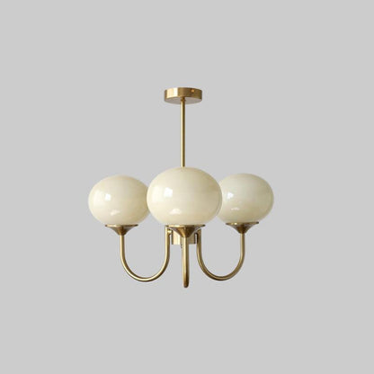 Modern pink and gold chandelier with elegant glass shades, ideal ceiling light fixture for chic home decor and illumination.