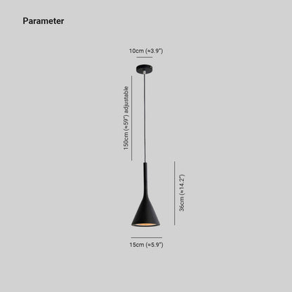 Modern Triangle Pendant Lamp - Trionda-Black-Nora Luxe