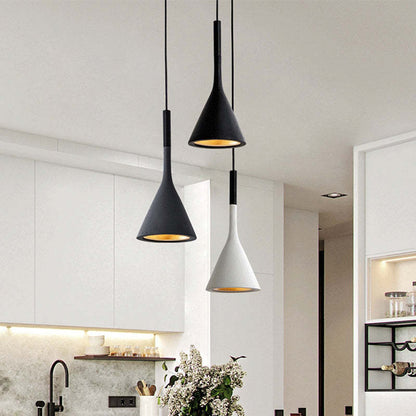 Modern Triangle Pendant Lamp - Trionda-Blue-Nora Luxe