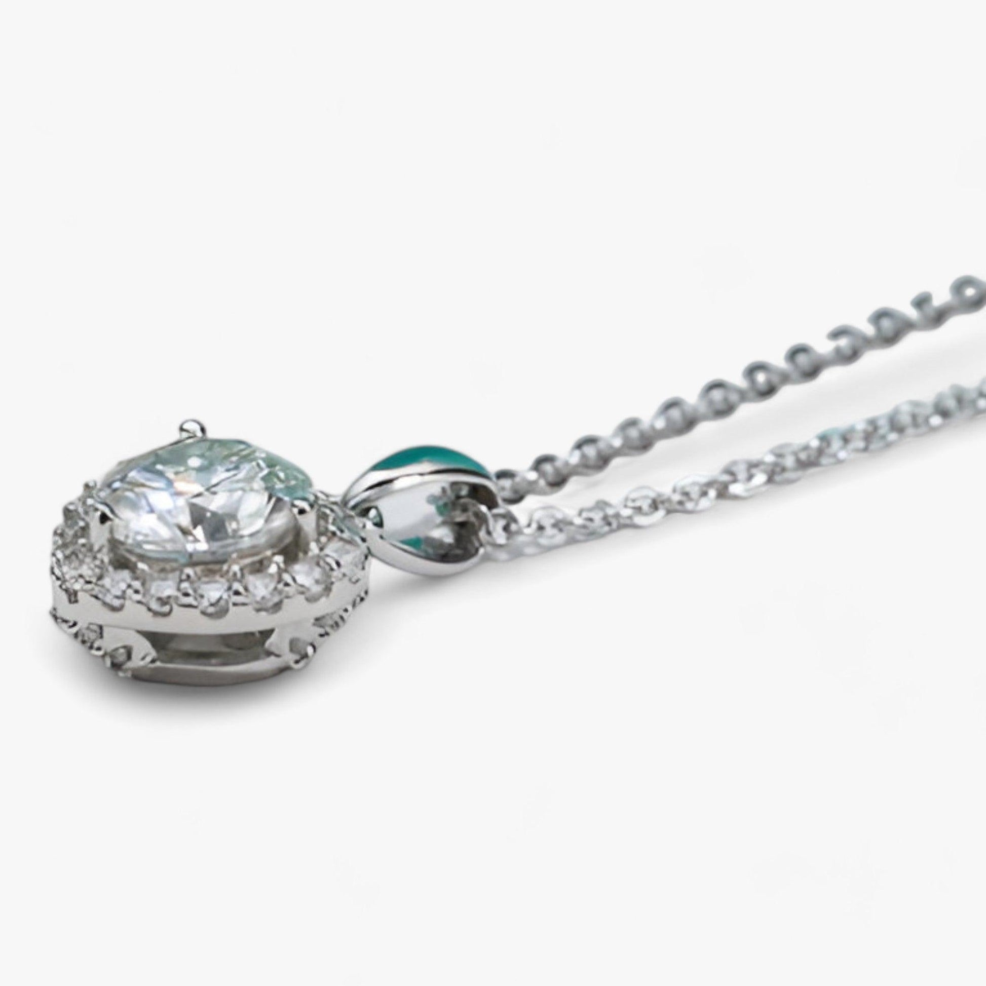 Moissanite Heart Hanger Necklace - Amouria-Nora Luxe