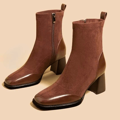 Low Heel Ankle Boots - Olytrend