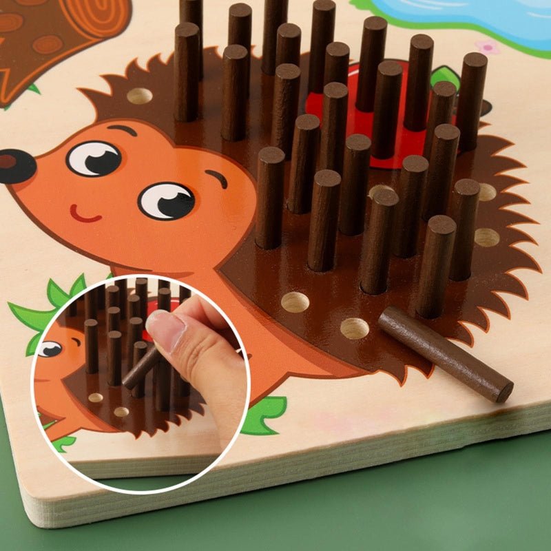 Montessori Counting and Sensory Toys for Preschoolers - CountingWithSpikes-Nora Luxe