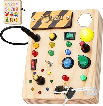 Colorful Kids Peg Board with LED Lights - Pexav