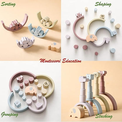 Montessori Wooden Playset – Buildoro-The Livary