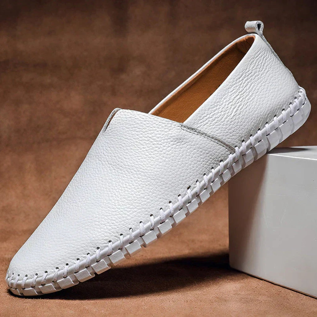 Luxury Slip On Loafers Real Leather Shoes