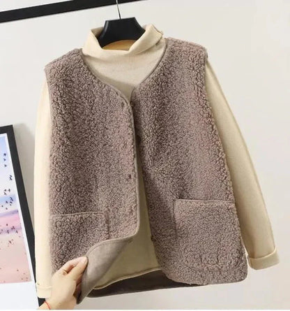 Soft Fuzzy Ladies Gilet for Layering