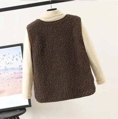 Soft Fuzzy Ladies Gilet for Layering