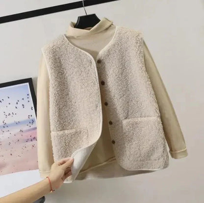 Soft Fuzzy Ladies Gilet for Layering