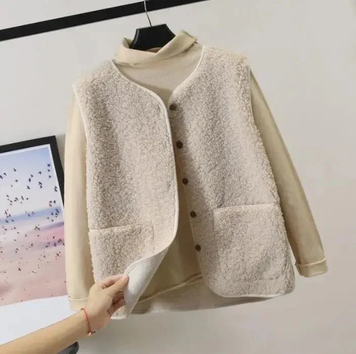 Soft Fuzzy Women's Vest