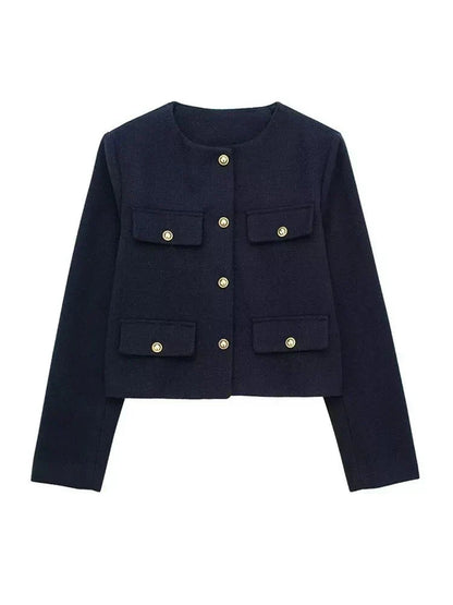 Classic Fit Tweed Jacket for Women