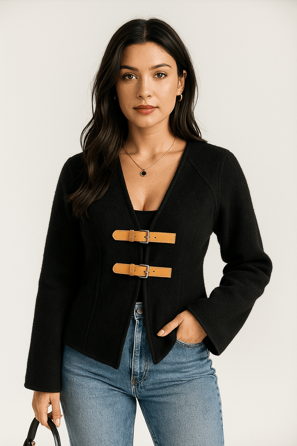 Classic Fit Women's Wool Blazer Jacket