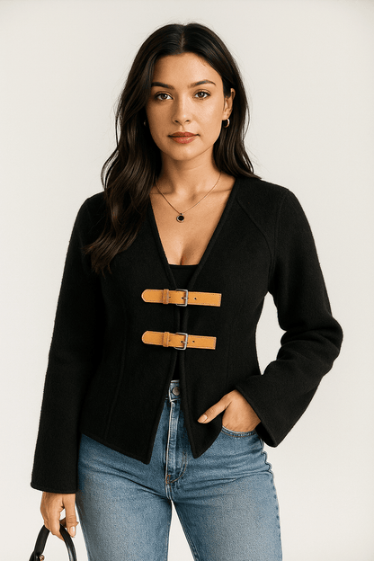 Classic Fit Women's Wool Blazer Jacket
