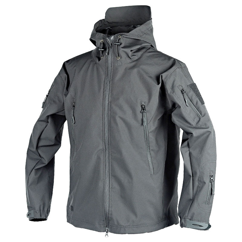 Women's Waterproof Parka Jacket with Hood and Zip Pockets