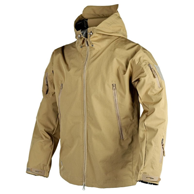 Women's Waterproof Parka Jacket with Hood and Zip Pockets