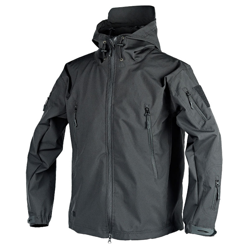 Women's Waterproof Parka Jacket with Hood and Zip Pockets - Nocini