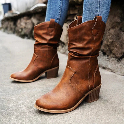 Casual Cowboy Slouch Boots