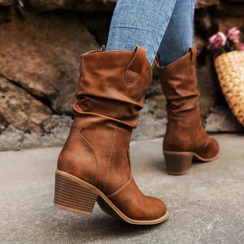 Casual Cowboy Slouch Boots