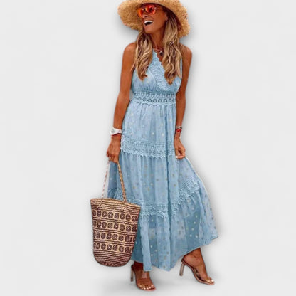 Elegant Floral Long Dress for Special Events - Nocini