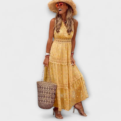 Elegant Floral Long Dress for Special Events