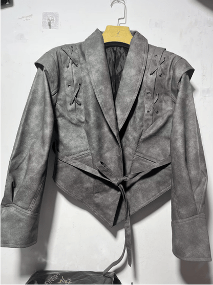 Fit Women's Faux Leather Biker Jacket