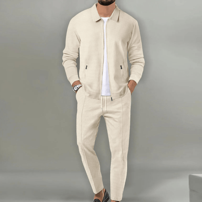Men's Stylish Fitted Zip Up Tracksuit Set - Nocini