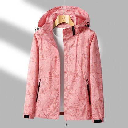 Waterproof Women's Stylish Zip Hoodie Jacket