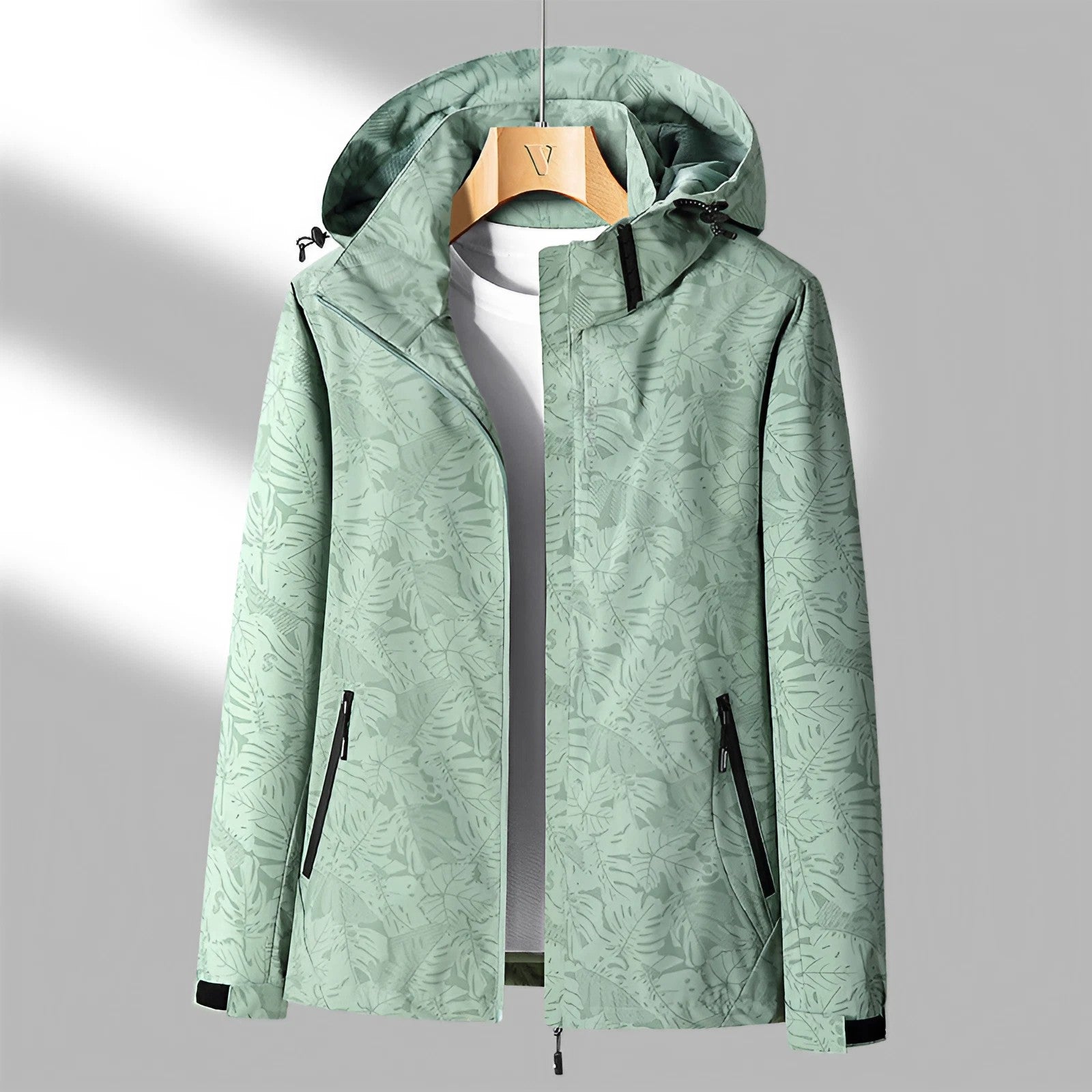 Waterproof Women's Stylish Zip Hoodie Jacket - Nocini