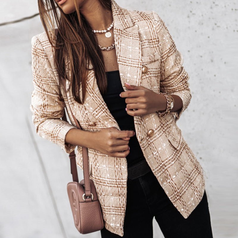 Timeless Plaid Blazer Jacket