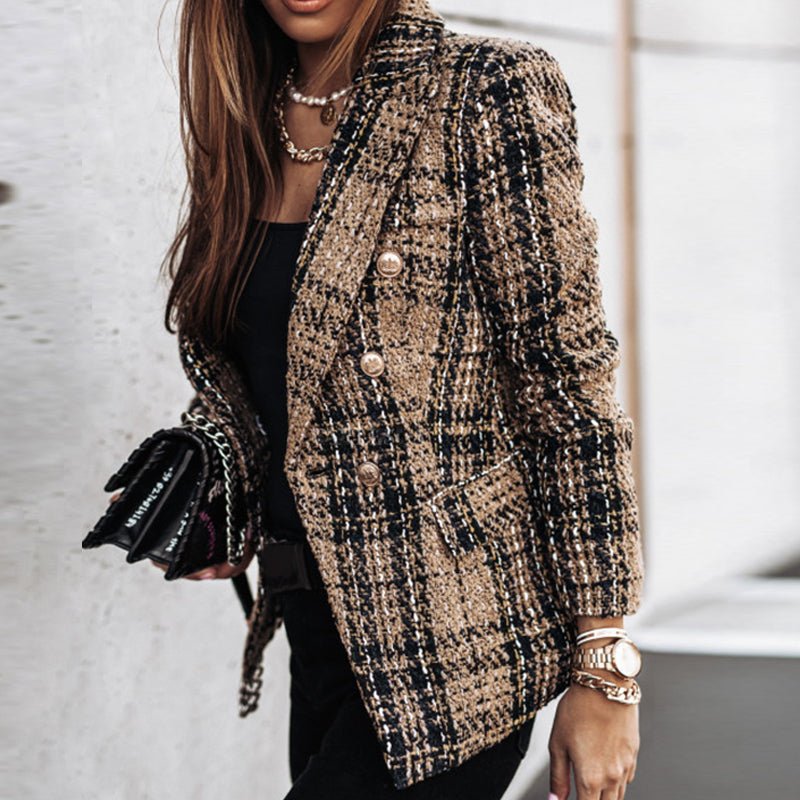 Timeless Plaid Blazer Jacket